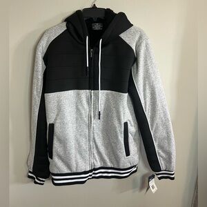 bluegear Sherpa Lined Hooded Zip-up Sweatshirt Size Medium - outerwear - jacket